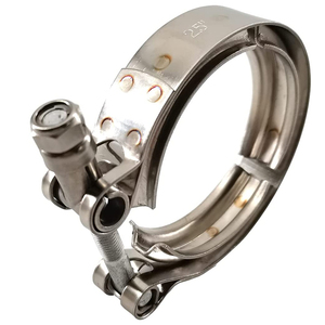 Klem Band Jinwo Klem Turbocharger Tipe <span class=keywords><strong>V</strong></span> untuk Pipa Knalpot Mobil - Product Image 3