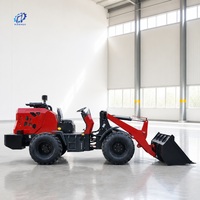 Chargeuse sur pneus 2 tonnes, 1 tonne, 0,6 tonne, 4 roues motrices, diesel, avec godet hydraulique, certifiée EPA CE, pour ferme, jardin et cour - Livraison gratuite