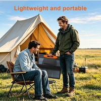 Panneau solaire pliable Glory Solar Full Black 200W 20V 11.12A, cellule BC à haute efficacité 24.8%, étanche IP67, certifié CE, pour le camping en plein air