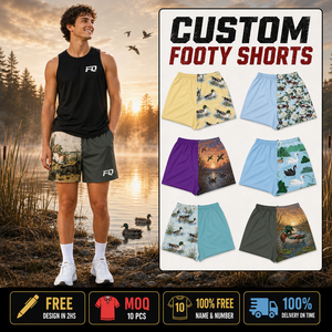 Short de football personnalisé motif <span class=keywords><strong>canard</strong></span> <span class=keywords><strong>sauvage</strong></span> pour adultes, avec logo personnalisé, imprimé style urbain, design animaux de la ferme, vêtement d'extérieur UPF 50, poche en polyester - Product Image 1