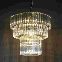 Lustre en cristal multicouche de luxe SMOOTH pour mariage, 60 cm, rond, à plusieurs niveaux, pour les événements de mariage