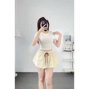 Best Quality Women'S Casual <b>Elastic</b> High Breathable <b>Skirt</b> Soft Fabric Shorts Design Many Colors Korean Style Free Sample - Product Image 2