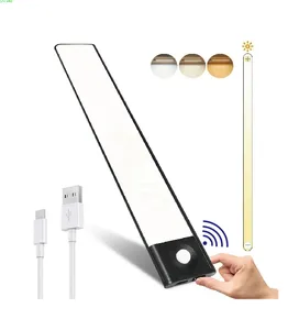 Luce per Armadio Ricaricabile Wireless con Sensore di Movimento, 54 <span class=keywords><strong>LED</strong></span>, Illuminazione <span class=keywords><strong>Sottopensile</strong></span> con <span class=keywords><strong>Pannello</strong></span> <span class=keywords><strong>LED</strong></span> in Alluminio Super Luminoso - Product Image 1