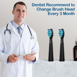 Cabezales de repuesto de cepillo de dientes eléctrico de cerdas suaves compatibles con <span class=keywords><strong>Seago</strong></span> & Fairwill Juego de cabezales de cepillos de dientes eléctricos En stock - Product Image 2