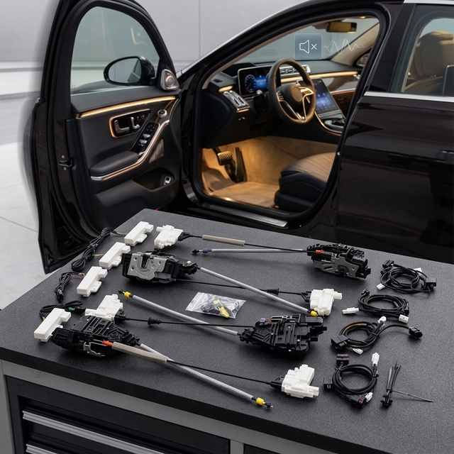 Noble AKM Electric Suction Door Lock for Mercedes C-class W205 Soft Close Door Lock Actuator Soft Locks