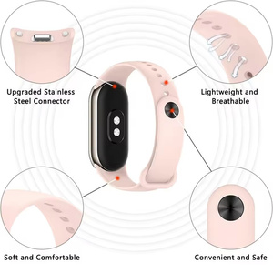 Bracelet de montre intelligente Bracelet de montre en silicone Bracelet de montre intelligent en silicone pour Xiaomi Mi Band 8 9 Bracelets - Product Image 2