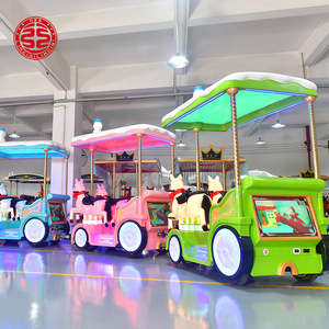 Terrain de jeux Happy Train Parc d'attractions Beautiful Horse Mini Trackless Train pour les enfants à monter pour le centre commercial - Product Image 2