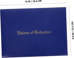 Custom Logo <b>A4</b> Size Leatherette Certificate Holder <b>Folder</b> 8.5*11inch Degree Diploma Holder Cover - Product Image 2