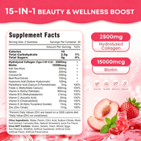 Gummies au collagène marin |   Complément alimentaire à la saveur fraise |   Peptides de collagène pour la santé de la peau, des cheveux, des ongles et des os