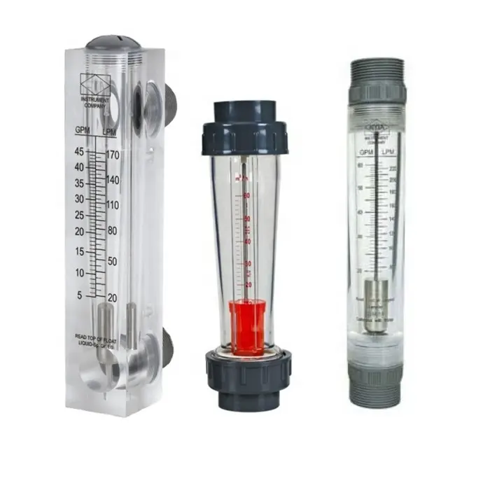 سعر الجملة lpg gas acrylic rota meter لقياس تدفق الهواء 10-100 LPM