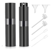 Vaporisateur de parfum de voyage rechargeable pour hommes et femmes, vaporisateur de poche, distributeur de parfum, couvercle en Aluminium, 8ML