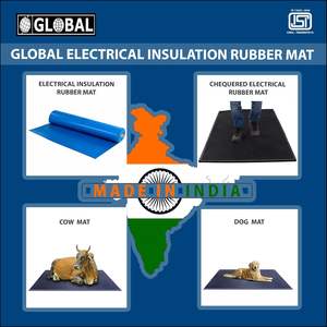 Tapis isolant en caoutchouc bleu pour travaux électriques, haute tension, antidérapant, surface texturée pour la protection des tableaux électriques - Product Image 3