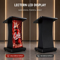Écran LED flexible incurvé 480x960mm pour pupitre numérique, animation pour conférences, expositions, événements et publicité de haute qualité