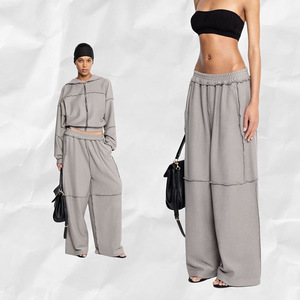 2025 Autumn <strong>Winter</strong> Women's Fashionable Workout Tracksuit New Hooded Long Sleeves Zipper <strong>Coat</strong> Casual Loose Pants Two Piece <strong>Sets</strong> - Product Image 3