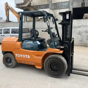 Sử dụng TOYOTA fd50 xe nâng hàng hóa Xử lý Diesel điều kiện tốt nhất dịch vụ sử dụng Mini TOYOTA 50 xe nâng để bán