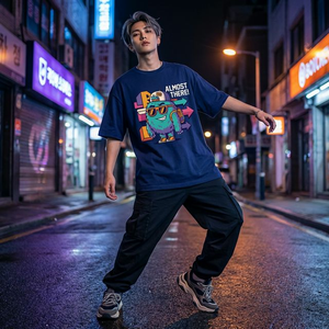 Ensemble de sweats à capuche unisexe Oversize Streetwear, délavé à l'acide, effet usé et décoloré par le soleil, grammage lourd 450 g/m², motif 'Autumn Thursday 7 Days Elf Letter' - Product Image 2