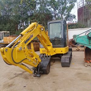 Mini pelle sur chenilles Komatsu PC55 d'occasion de haute qualité à vendre à Shanghai à bas prix Capacité de 5 tonnes incluse Moteur Moteur Pompe Engrenage - Product Image 2