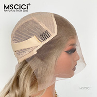 Perruque en dentelle transparente MSCICI 13x6, cheveux humains malaisiens, ondulations profondes, aspect naturel, vente en gros, perruque 100% cheveux humains