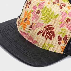 Nouveauté été 2024 : Chapeau de soleil en paille imprimé floral et casquette de baseball en maille pour hommes et femmes, style sportif et urbain - Product Image 5