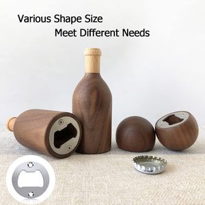 Insert d'ouvre-bouteille rond en métal argenté personnalisé, solide et poli, pour ouvre-bouteille de bière, pièces et quincaillerie - Product Image 2