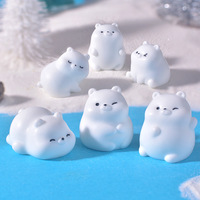 Figurines en résine rétro Ours Nordique Charme Vintage en vrac pour les cadeaux de Noël, décorations d'hiver pour la maison et cadeaux de fin d'année