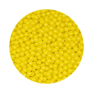 Decorazione per torta di perline di zucchero di colore giallo carino OEM disponibile