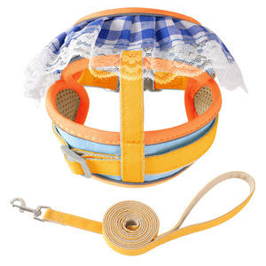 Arnés Nuevo para Mascotas, Perros y Gatos, con Diseño de Encaje y Cuadros, Correa de Pecho, Poliéster, Anti-Escape, Transpirable, para Gatitos - Product Image 5