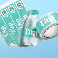 Autocollant adhésif en vinyle imperméable pour bouteille de jus, plusieurs Styles d'étiquettes en rouleau pour aliments
