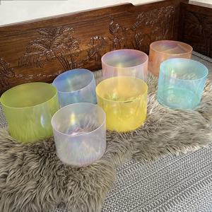 Ciotola di quarzo trasparente Rema alchimia colorata di cristallo per Yoga e altri prodotti al quarzo - Product Image 1