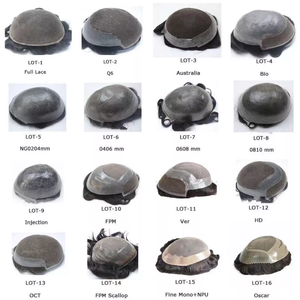 Ampia Disponibilità di Toupet da <span class=keywords><strong>Uomo</strong></span> con Base Australiana, Capelli Umani Europei 100% Vergini, Cuticole Allineate, Nodi Decolorati, Colore Marrone - Product Image 6