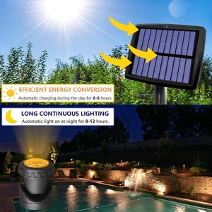 Projecteur <span class=keywords><strong>solaire</strong></span> pour bassin à 2 têtes, étanche IP68, 6 LED, submersible, pour aménagement paysager, extérieur, jardin, aquarium, piscine - Product Image 5