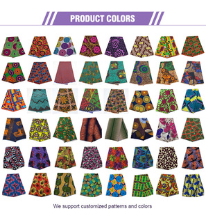 Diseño de cera Africana Kitenge Java tela Ankara estampado de cera hollandais poliéster y algodón - Product Image 4