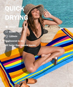 Toalla de Playa de Microfibra Personalizada EYZ con Logotipo, Super Absorbente, de Secado Rápido, para Piscina, Playa y Viajes - Product Image 1