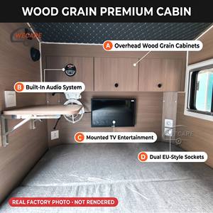 WECARE Roulotte Teardrop Fuoristrada <span class=keywords><strong>4x4</strong></span>, Piccolo Rimorchio da Viaggio con Cucina Posteriore per Avventure in Famiglia - Product Image 4