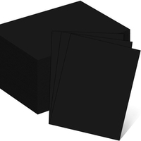 Feuille de carton écologique en pâte recyclée noire pour projets de conception de cartons pliables monobloc sur mesure