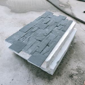 Decoración de fondo negro, piedra de piedra caliza, piedra de azulejo de revestimiento de pared de pizarra, cultivo de cara dividida - Product Image 4