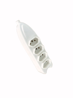 Multiprise brésilienne 4 prises sans interrupteur, câble de 1,5 m, courant nominal 10 A