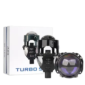 AES TUR-BO SE 2.5" 50W Projector Lens Blue Len 6000K Automotive Headlight Universal Bi-led Projector Lens