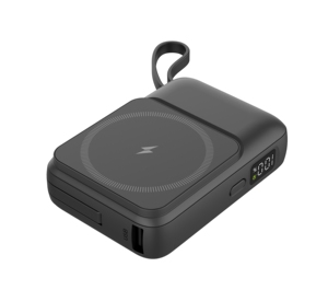 Power Bank Wireless 10000mAh 22W PD con Cavo Integrato, 4 Uscite USB C e USB A, Display LED, <span class=keywords><strong>Caricabatterie</strong></span> Portatile per Viaggi e Ufficio - Product Image 1
