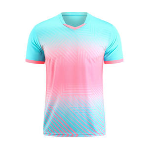 قميص تدريب للفرق مطبوع بتقنية النقل الحراري، قصير وسريع الجفاف، خفيف الوزن وقابل للتنفس، مع إمكانية تخصيص اسم الفريق، مناسب للجنسين - Product Image 1