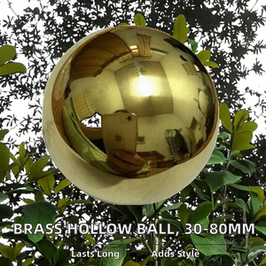 Декоративные полые латунные шары 30мм, 35мм, <span class=keywords><strong>40</strong></span>мм, 50мм, 60мм, 80мм, стандарт AISI, твердость HRC20, допуск 1%, поверхность №1 - Product Image 3