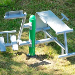 Équipement <span class=keywords><strong>de</strong></span> planche assis extérieur pour deux personnes AB Board en acier Équipement <span class=keywords><strong>de</strong></span> sport en gros - Product Image 1