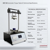 High Precision Automatic Torque Tester 1 Year Customizable Ranges for Food Beverage Pharmaceutical Bottle Cap Sealing Inspection