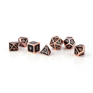 Ensembles de dés de jeu <span class=keywords><strong>RPG</strong></span> et DND en alliage de zinc de 20mm personnalisés Vente de polyèdre en métal classique en vrac par taille - Product Image 3