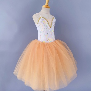 Vestido de Ballet para Niñas, Sin Mangas, con Tul, Lentejuelas y Falda Tutú, Disfraz para Actuaciones de Danza - Product Image 5