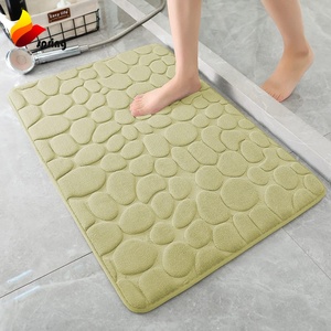 3D Embossed Bathroom Shower <strong>Bath</strong> <strong>Mat</strong> Bathroom Stones <strong>Mat</strong> Color Changing <strong>Bath</strong> <strong>Mat</strong> <strong>Brown</strong> - Product Image 2