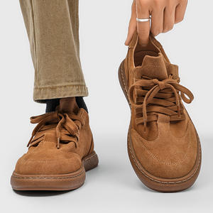 Chaussures de sport en daim de haute qualité, faites à la main, sur mesure, style rétro, à lacets, pour hommes, pour l'été et l'automne, mode décontractée, pour la marche - Product Image 6