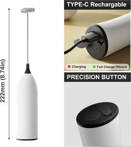 เครื่องตีฟองนมไฟฟ้าแบบพกพา ชาร์จผ่าน USB พร้อมโลโก้สั่งทำได้ - Product Image 5
