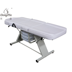 Dongpin Beauty Massage <b>Bed</b> DP-8337 White PVC Leather <b>Folding</b> Salon Chair For Eyelash Extension And Tattoo - Product Image 4