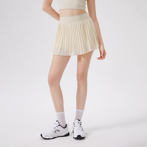 YMR-DQ5227 Женская юбка для гольфа с высокой талией и карманами, плиссированная Летняя Спортивная юбка на подкладке, повседневная и йога, с логотипом спереди - Product Image 5